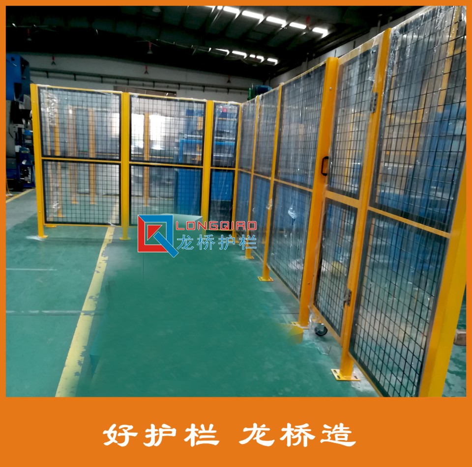 辽宁流水线安全围栏 工业设备防护栏 镀锌钢管焊接 烤漆图片