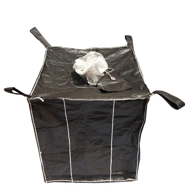 集装袋吊装碳黑方形四角集装吨袋定制方形环保塑料碳黑兜底集装袋图片