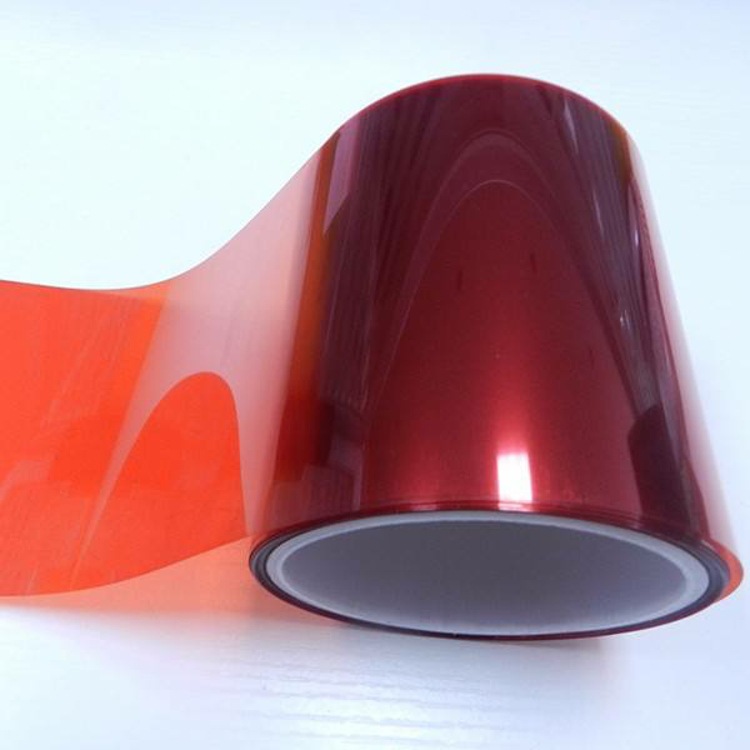 红色PET聚酯薄膜中国红双面防静电原膜可定制双面电晕图片