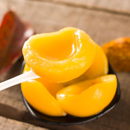 联众食品 黄桃罐头 水果罐头图片