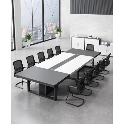 沈阳大型会议桌长桌简约现代长条长方形组合简易培训办公室会议桌图片