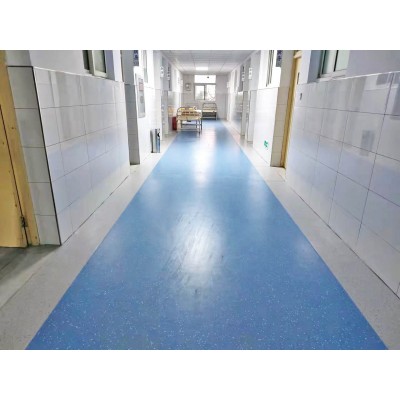 医院同质透心地板焊接工艺 无方向塑胶地板图片