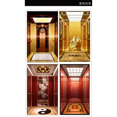 电梯内装修效果图 电梯轿厢装饰装潢用材 电梯装修费用图片