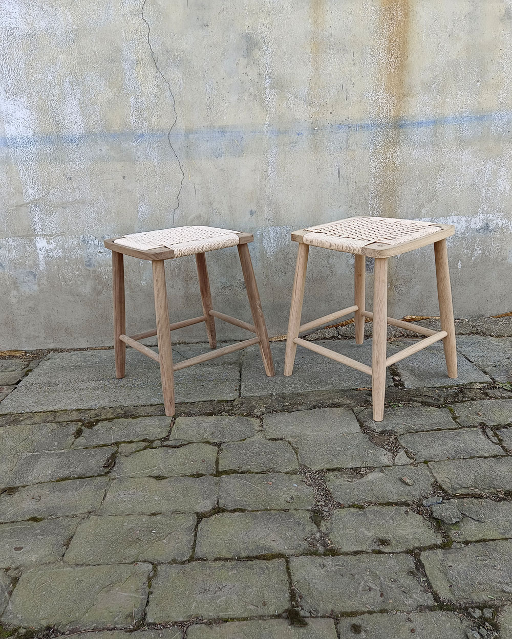 厂家直销北欧实木方凳藤编凳简约现代化妆凳餐厅凳换鞋凳