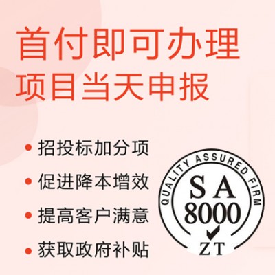 详细了解SA8000社会责任管理体系认证证书 北京广汇联合图片