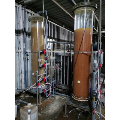 混床超纯水设备 混合离子交换器 有机玻璃离子交换柱图片