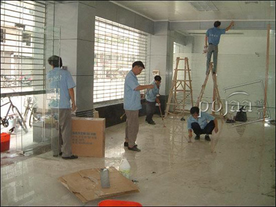 广州市番禺区厦滘专业开荒清洁公司、办公室店铺装修后搞卫生图片