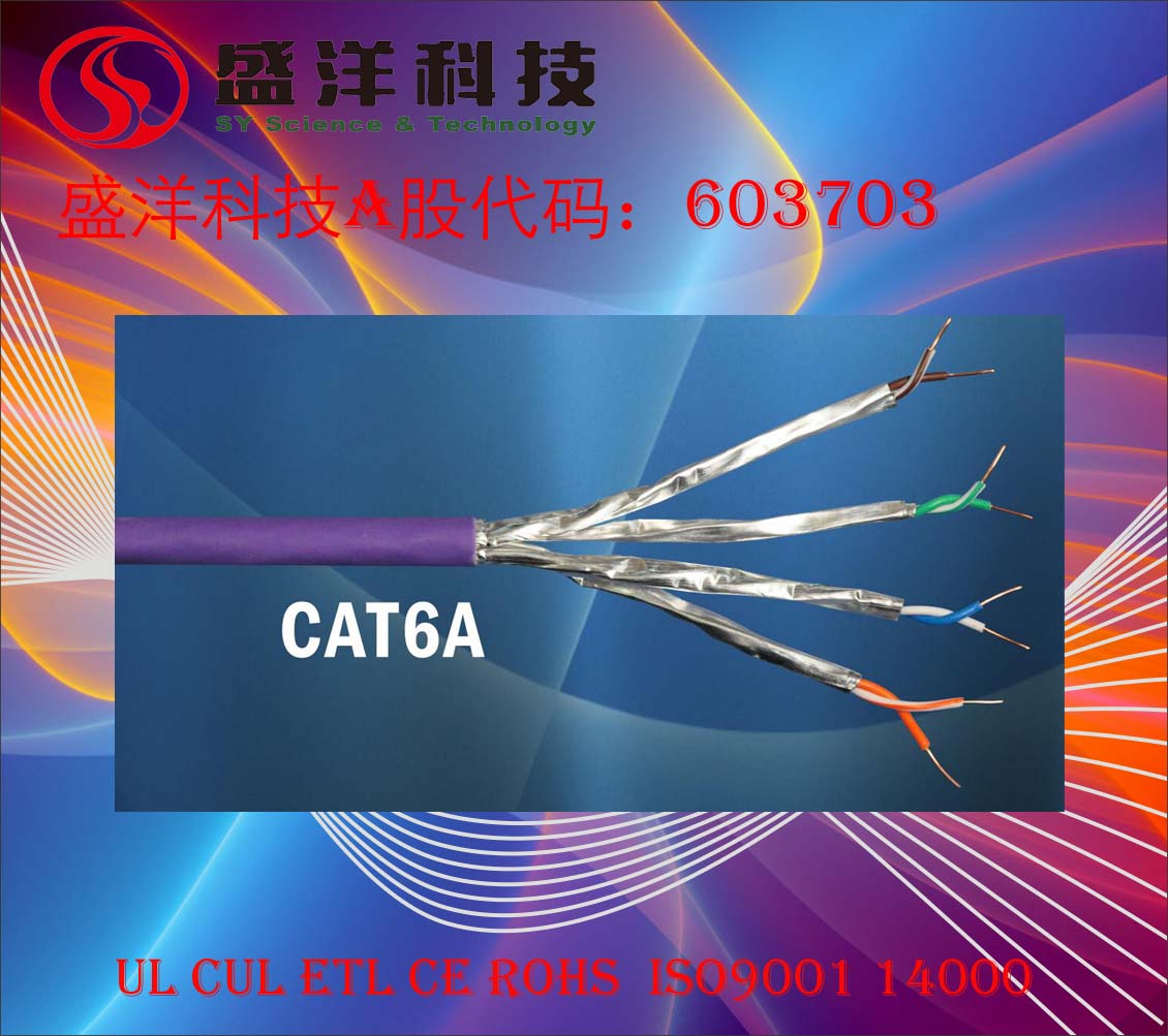 盛洋科技供应高品质FFTPCAT6A超六类网络线图片