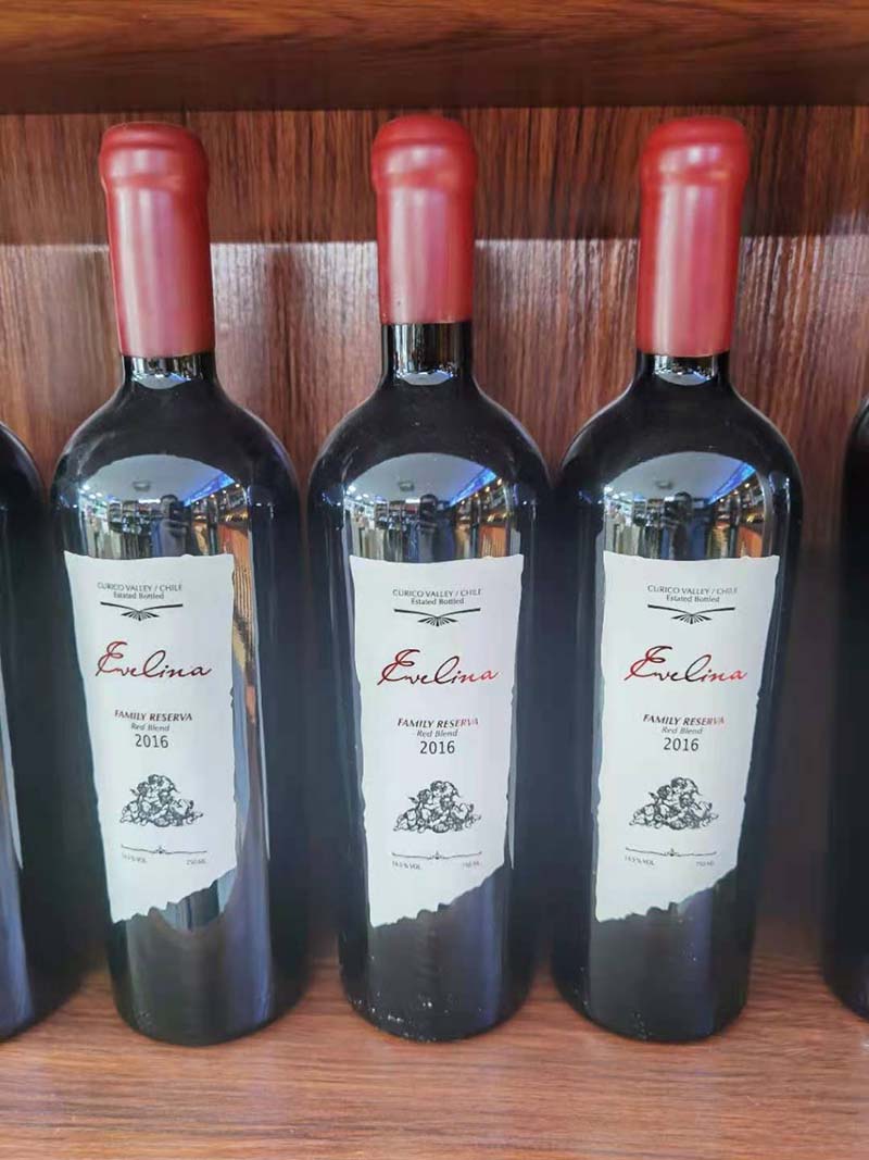 伊芙琳娜家族珍藏红葡萄酒 智利进口红酒葡萄酒 聚会送人图片